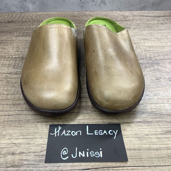 Crocs~Women’s~Cobbler 2.0 Tan/Green Mule Clogs Slip On Shoes~Size 5.5 (16052) - Picture 3 of 8